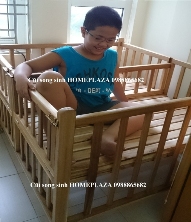 Giường cũi trẻ em sinh đôi BABY HomePlaza